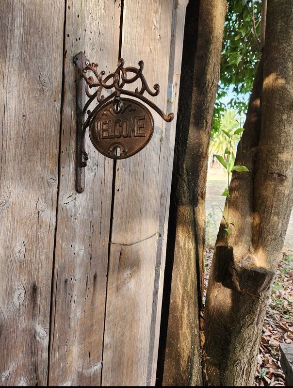 Cast Iron Welcome/Goodbye Double Sided Sign