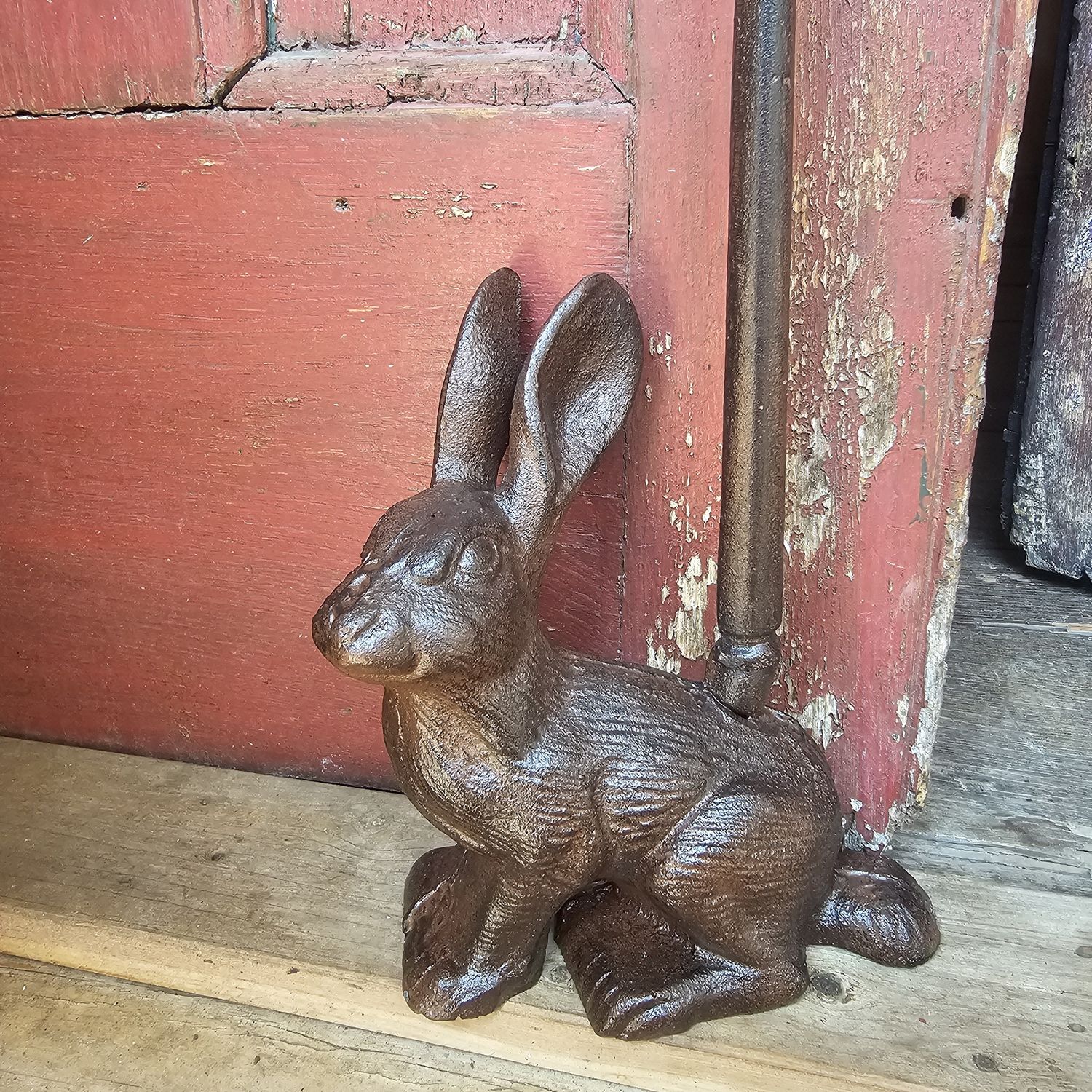 Marley the Rabbit Cast Iron Doorstop W/Handle