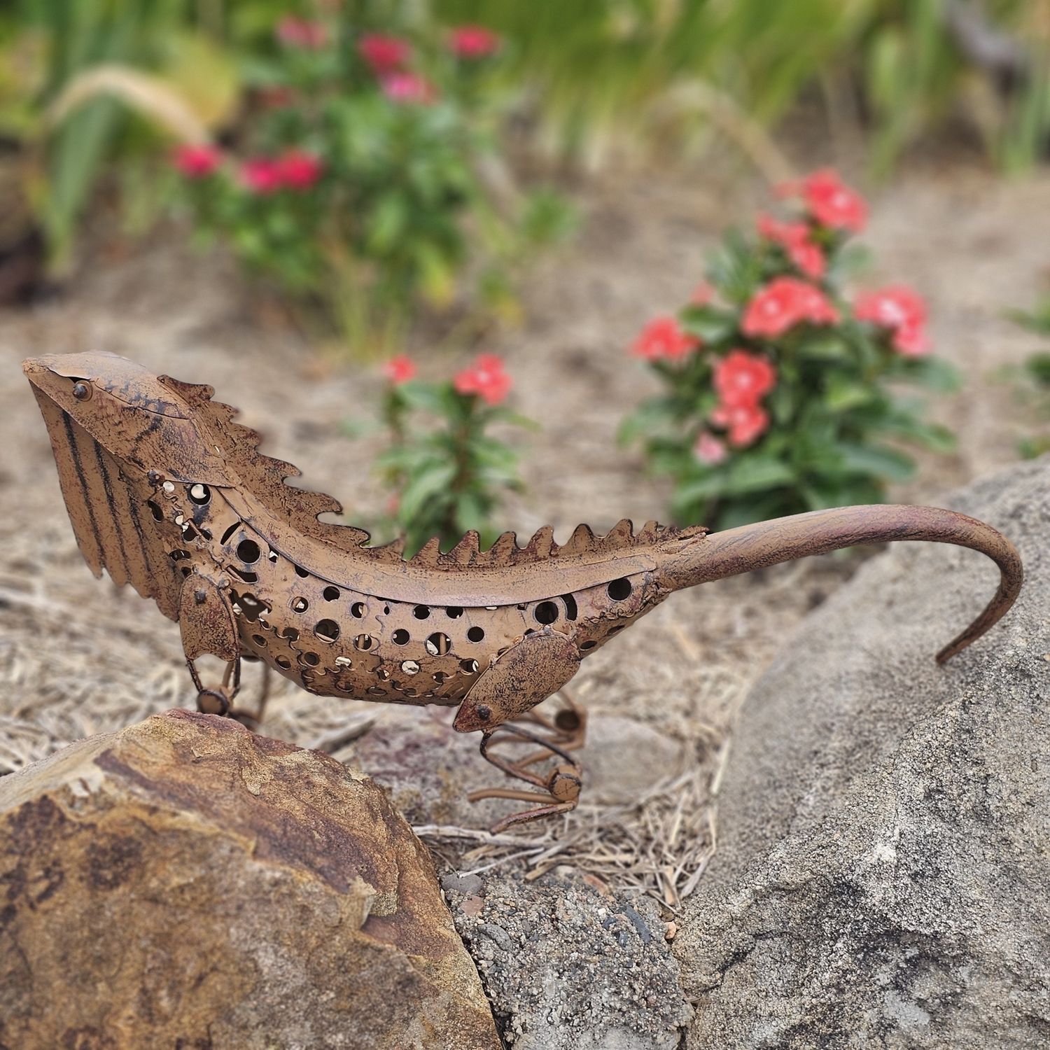 Darryl the Australian Bearded Dragon Lizard Metal Art