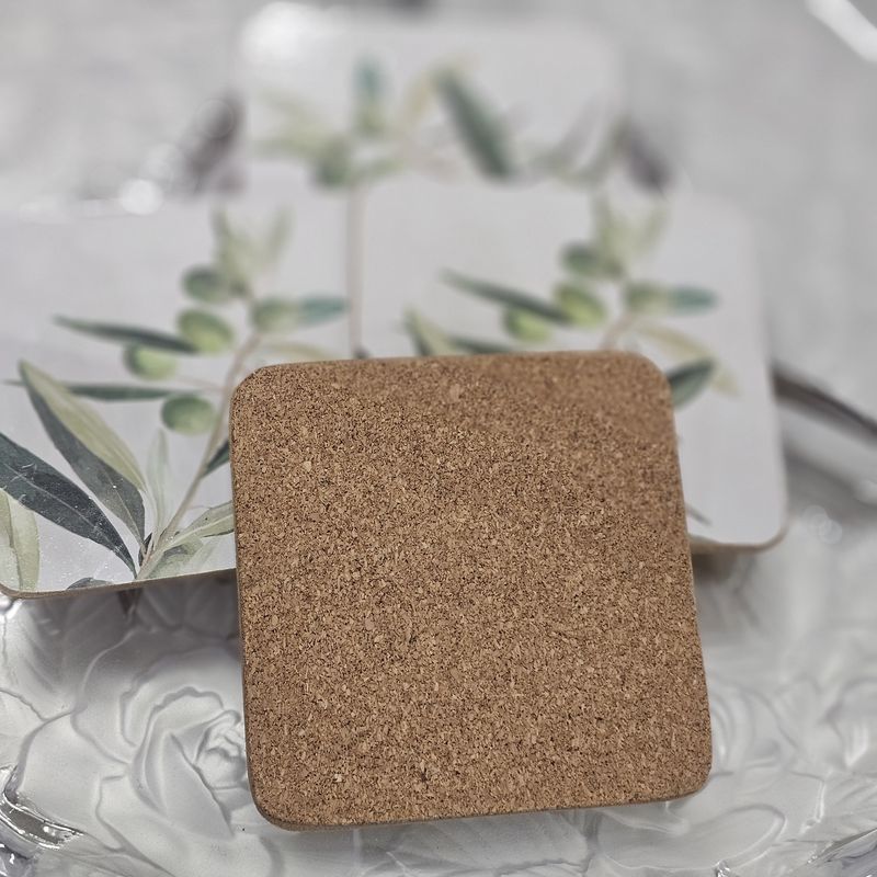 Olive Branch Coasters s/4