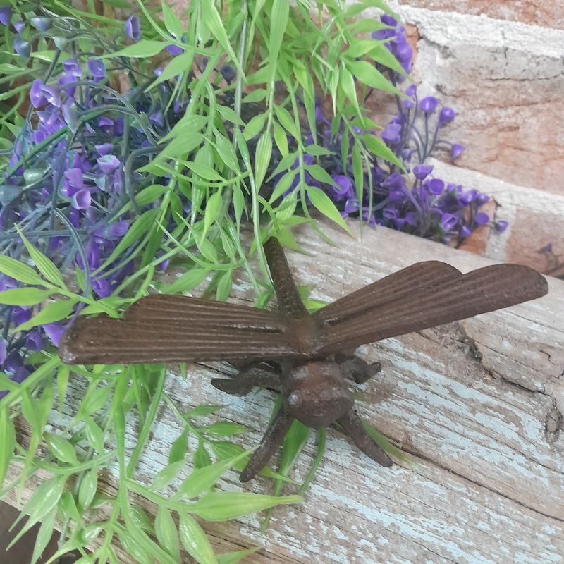 Cast Iron Dragonfly - straight wings