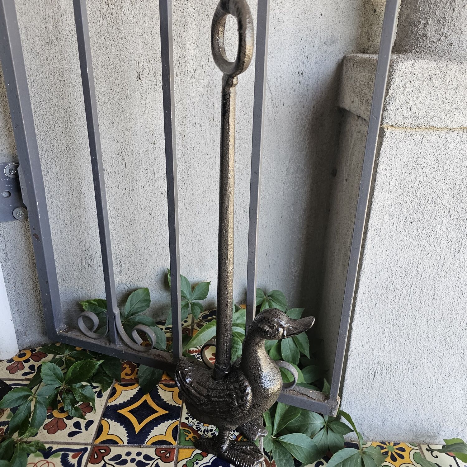 Peter the Duck Cast Iron Doorstop