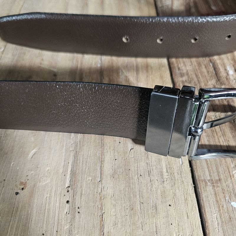 Black/Brown Reversible Leather Belt