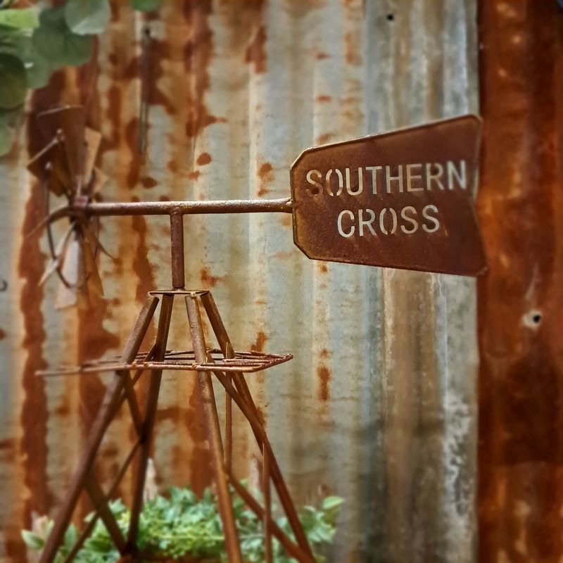 Southern Cross Windmill Metal Art