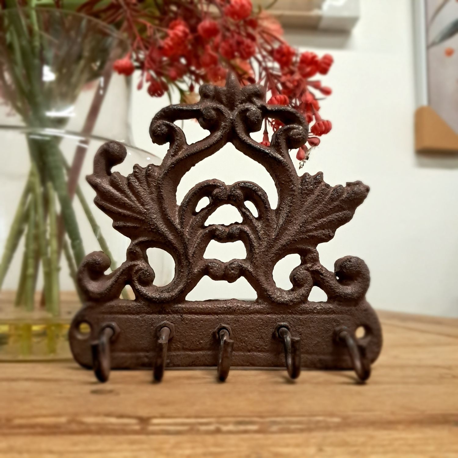 Antique Style Cast Iron Key Hooks Holder