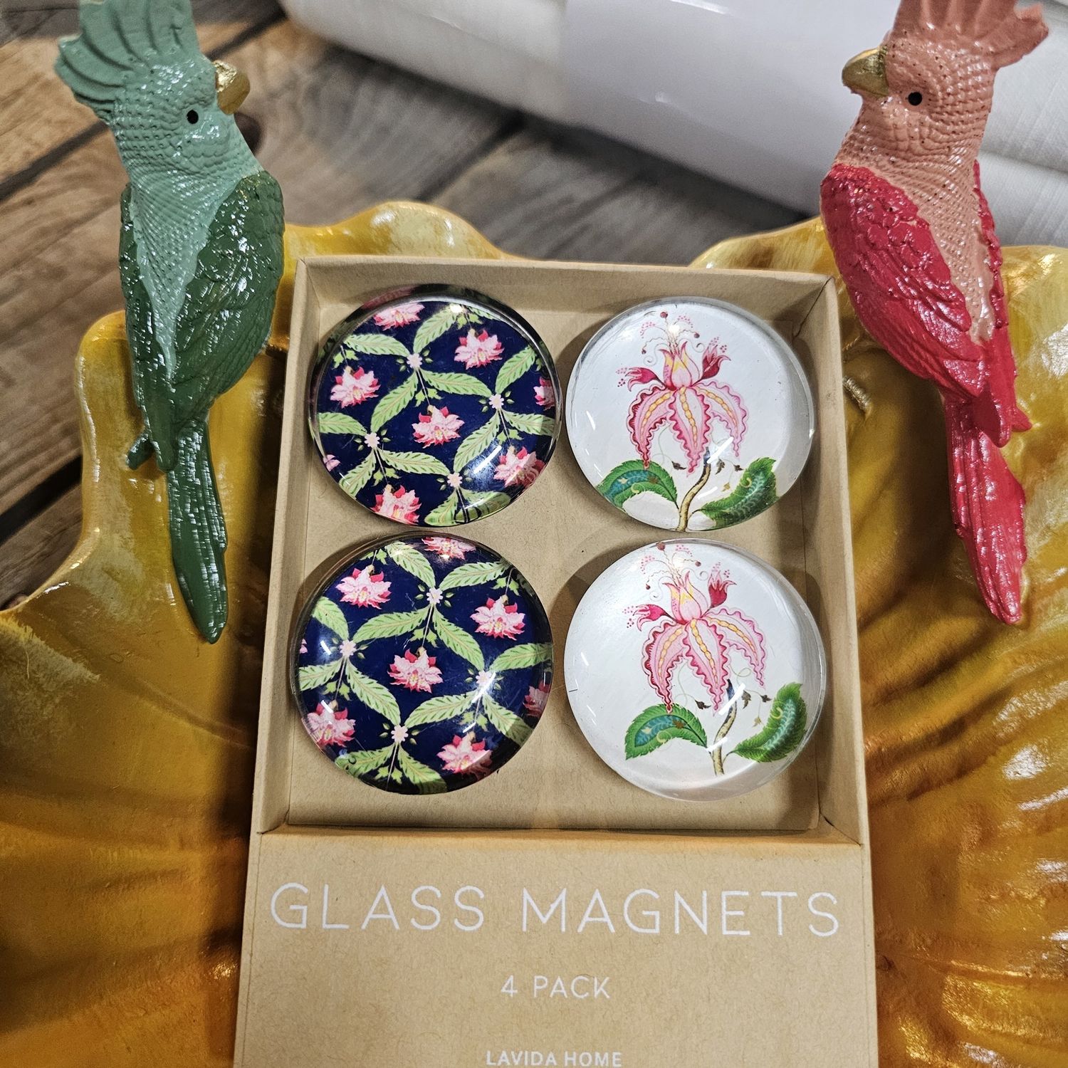 Heavenly Glass Magnets Set of 4