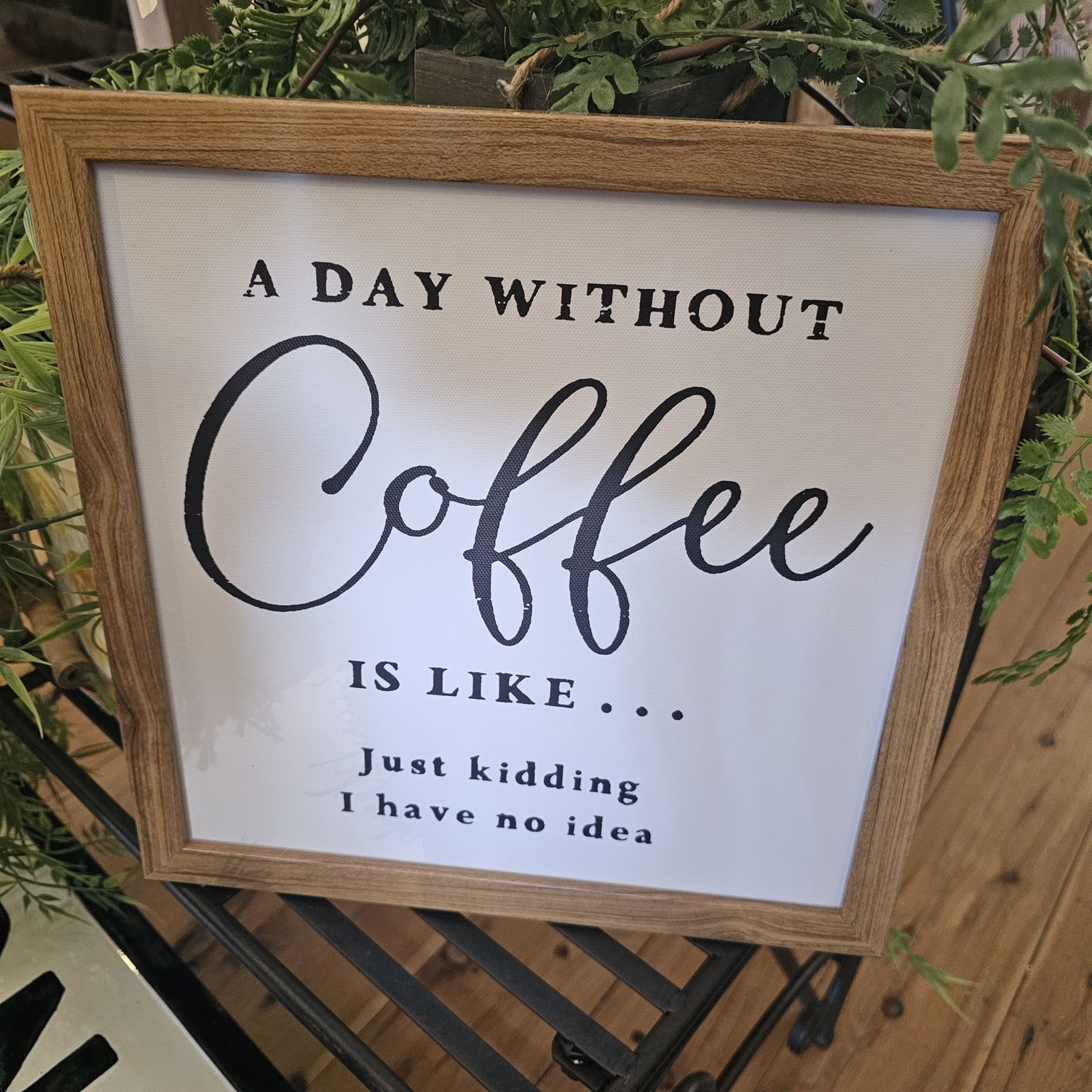Day Without Coffee Framed print