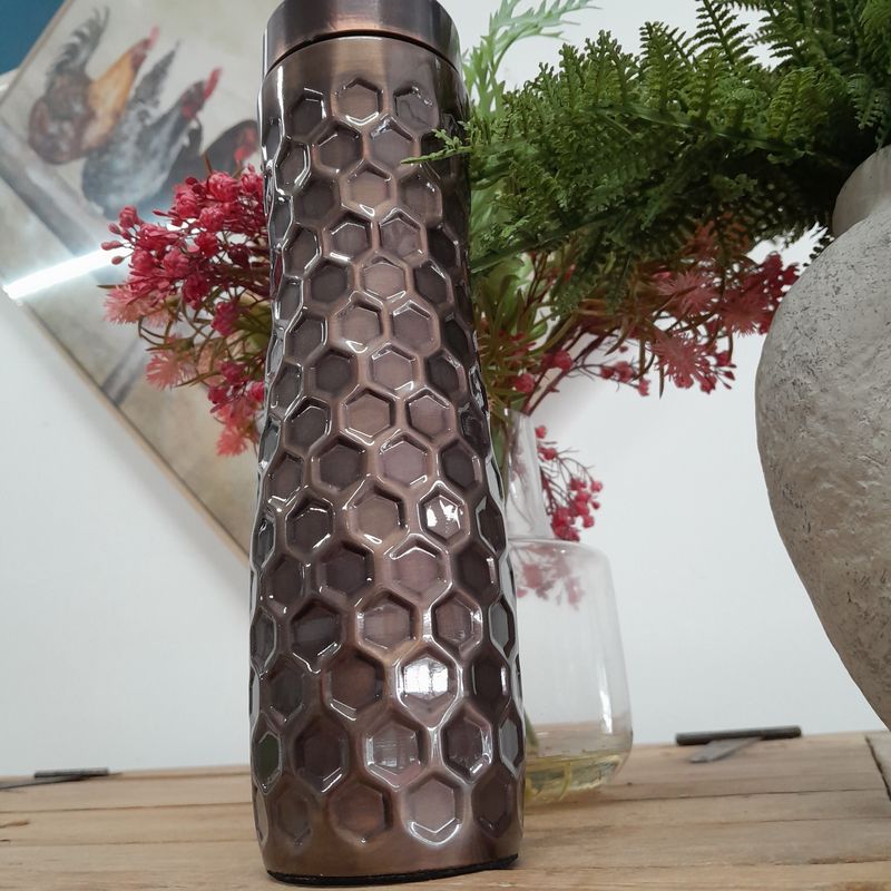 Copper Honeycomb Drink Bottle
