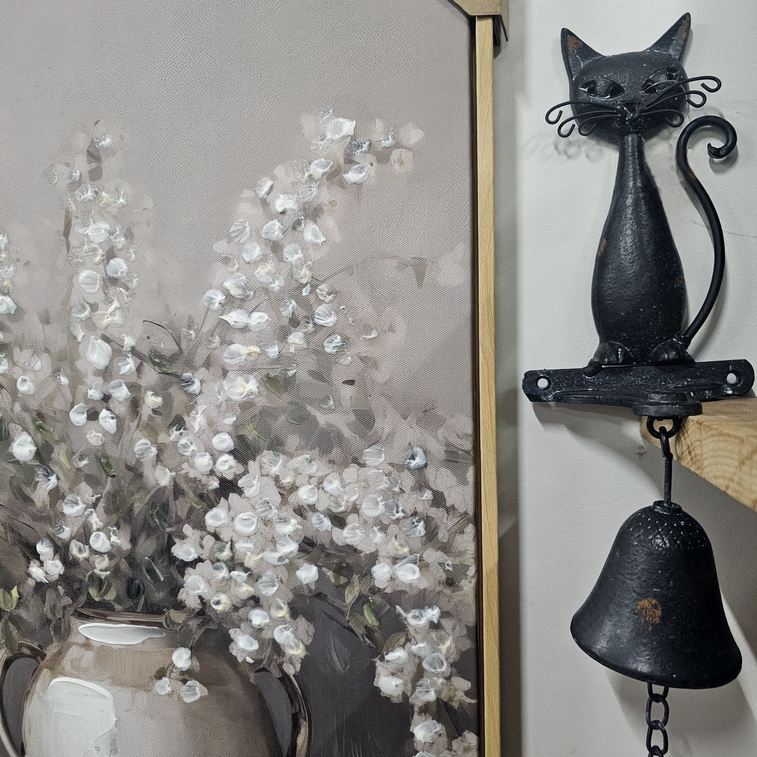 Curly the Cat Metal Doorbell
