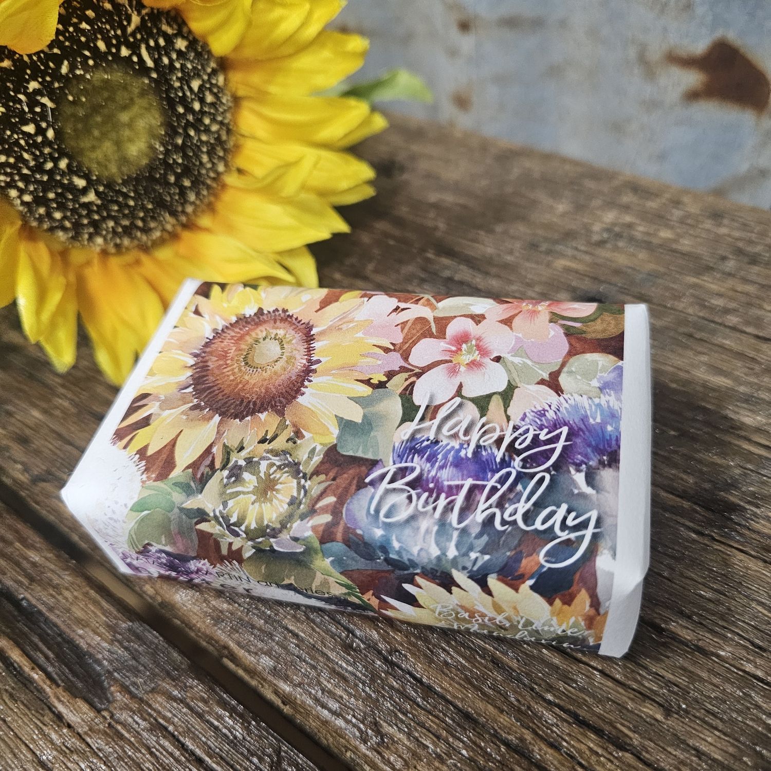 The Kitchen Garden Happy Birthday Sunflower Soap