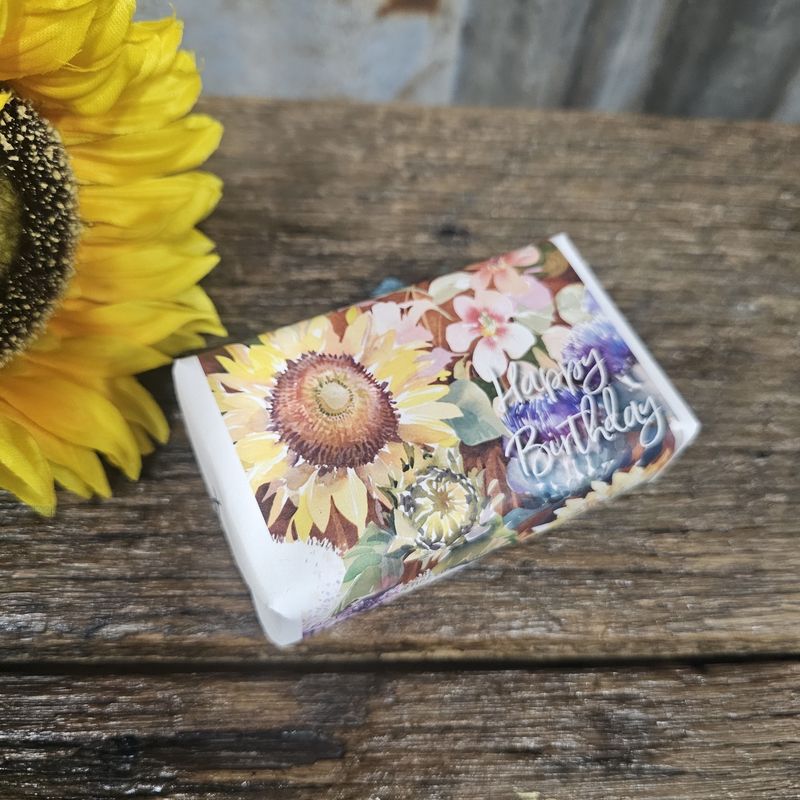 The Kitchen Garden Happy Birthday Sunflower Soap