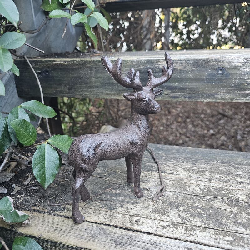 Deer Cast Iron Statue
