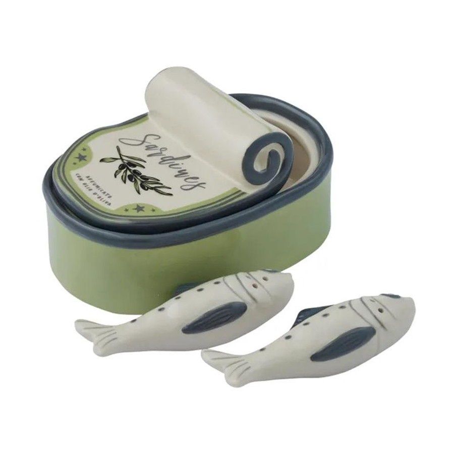 Sardina 3pc Ceramic Salt &amp; Pepper Set