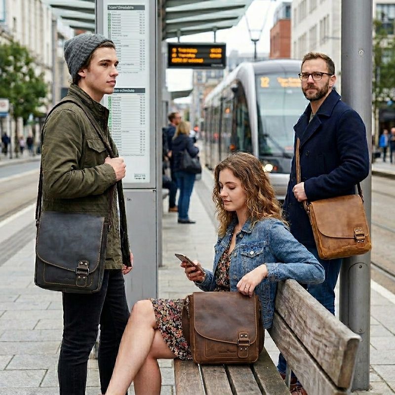 The Journal Leather Messenger Bag