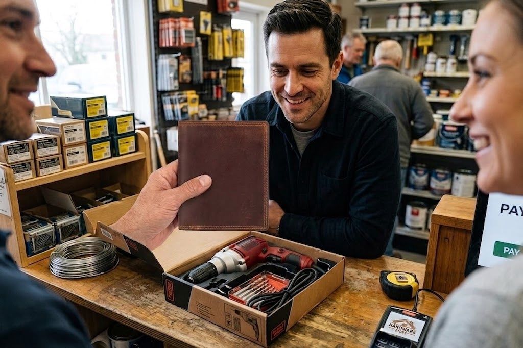 The Clint Brazilian Leather Wallet - Portrait, Colour: Sorghum