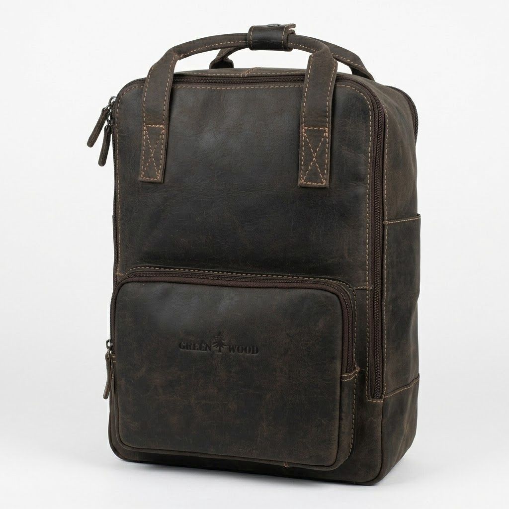 The Eastman Leather Laptop Backpack, Colour: Mocha