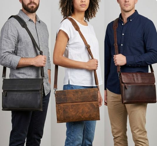 The Letterman Leather Laptop Bag