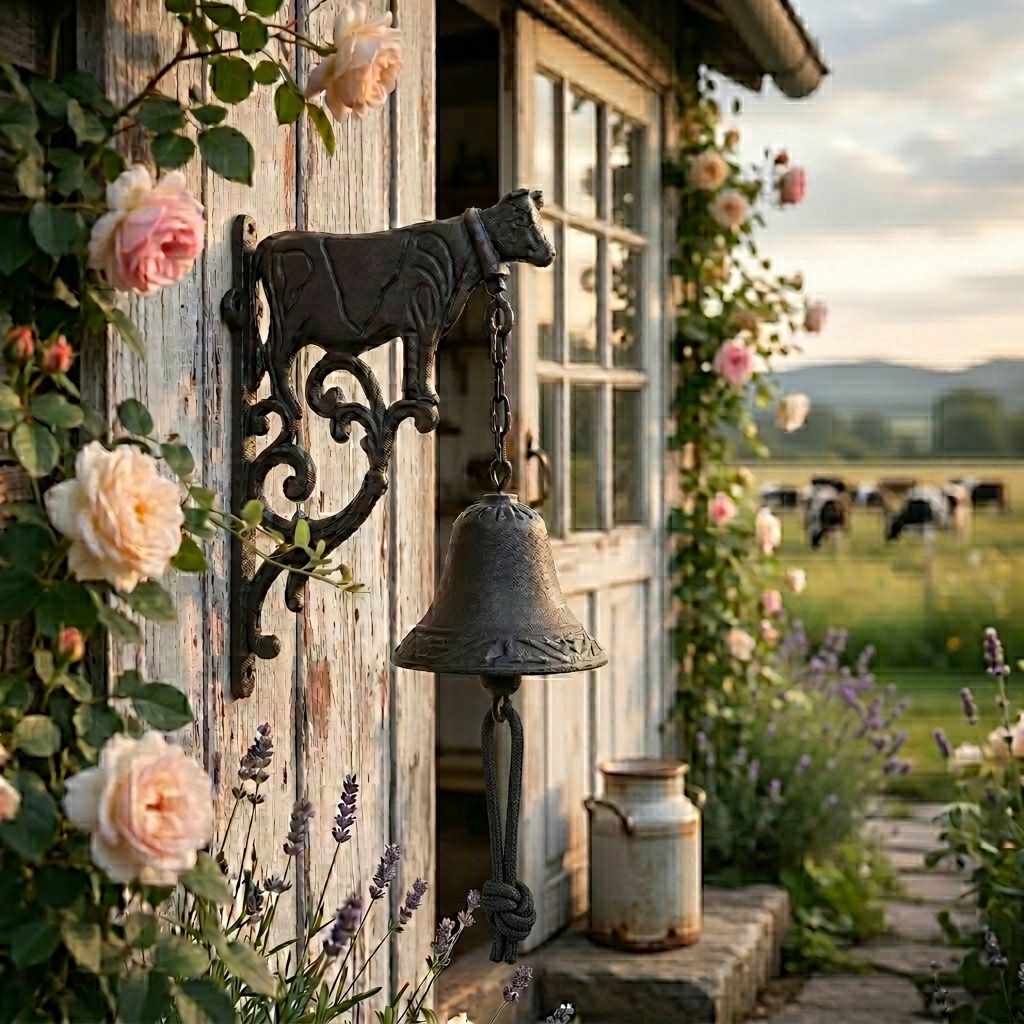 Cast Iron Milking Cow Doorbell