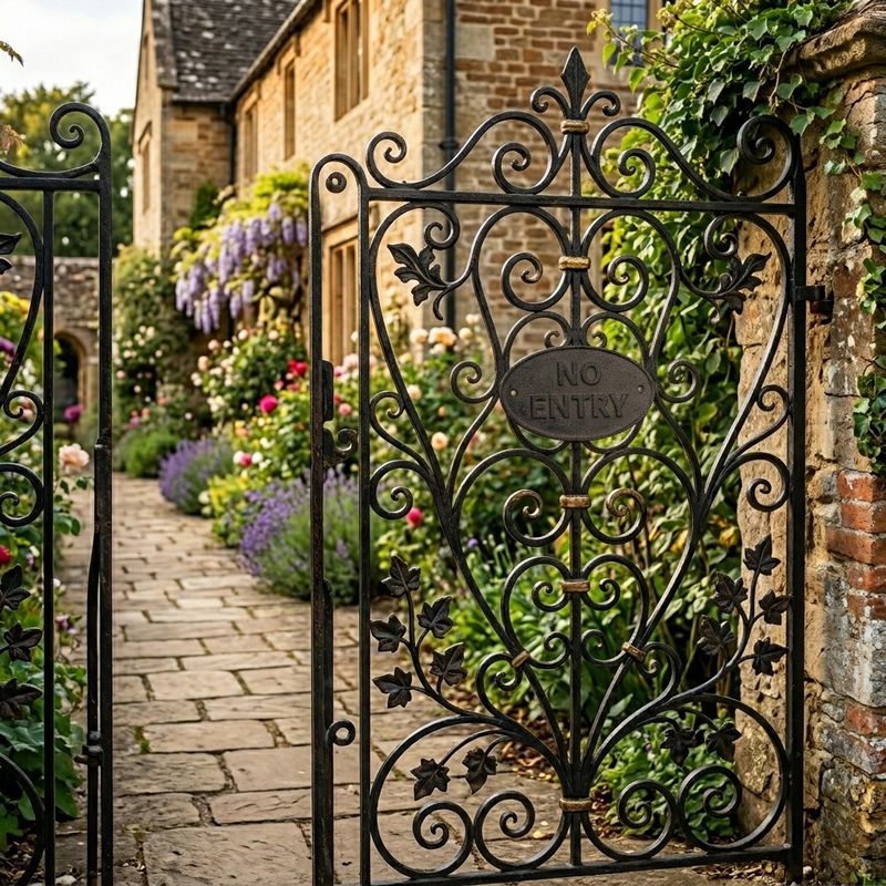 Cast Iron No Entry Sign