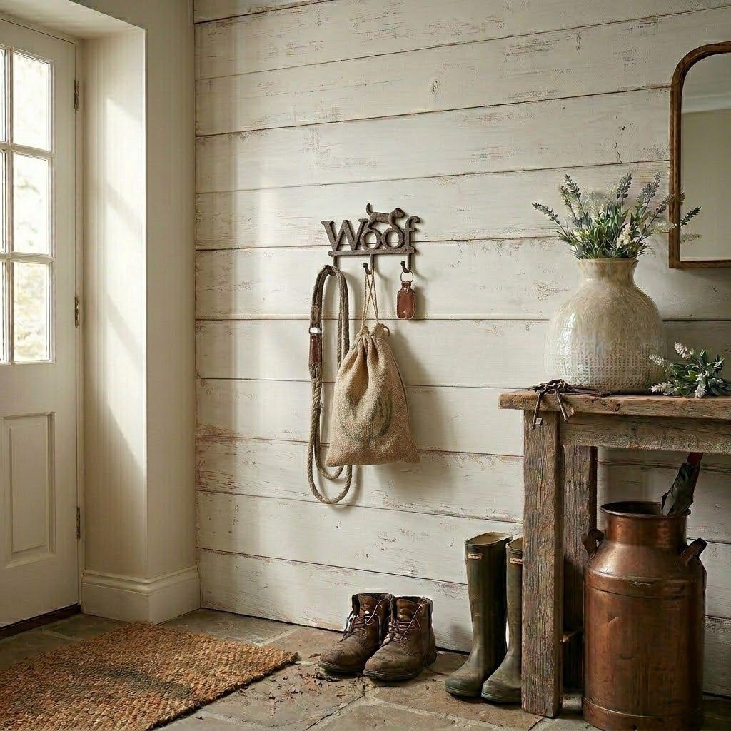 Cast iron dog woof Dog Leash / key rack