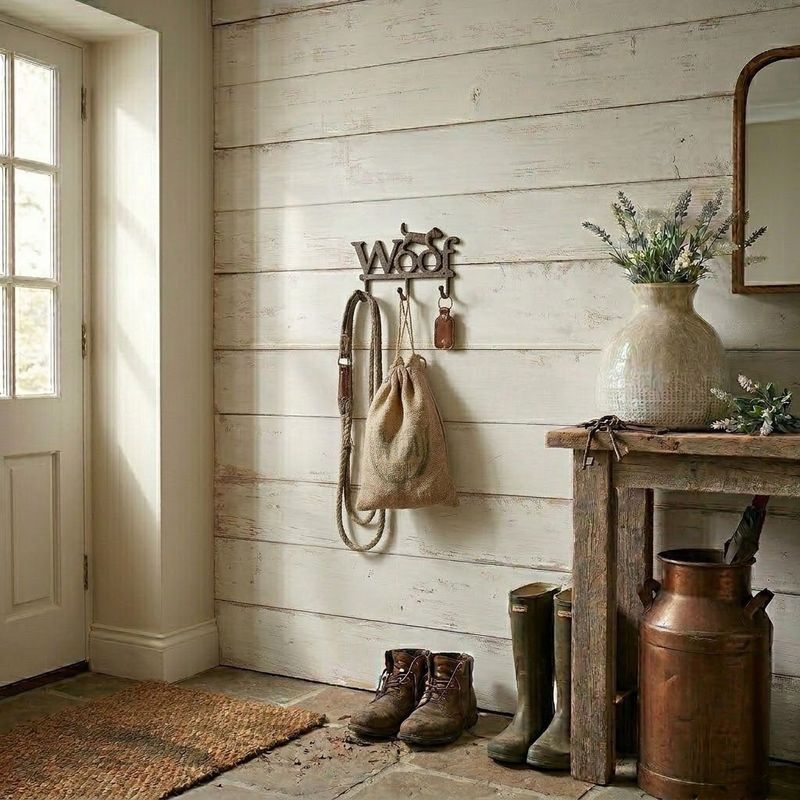 Cast iron dog woof Dog Leash / key rack