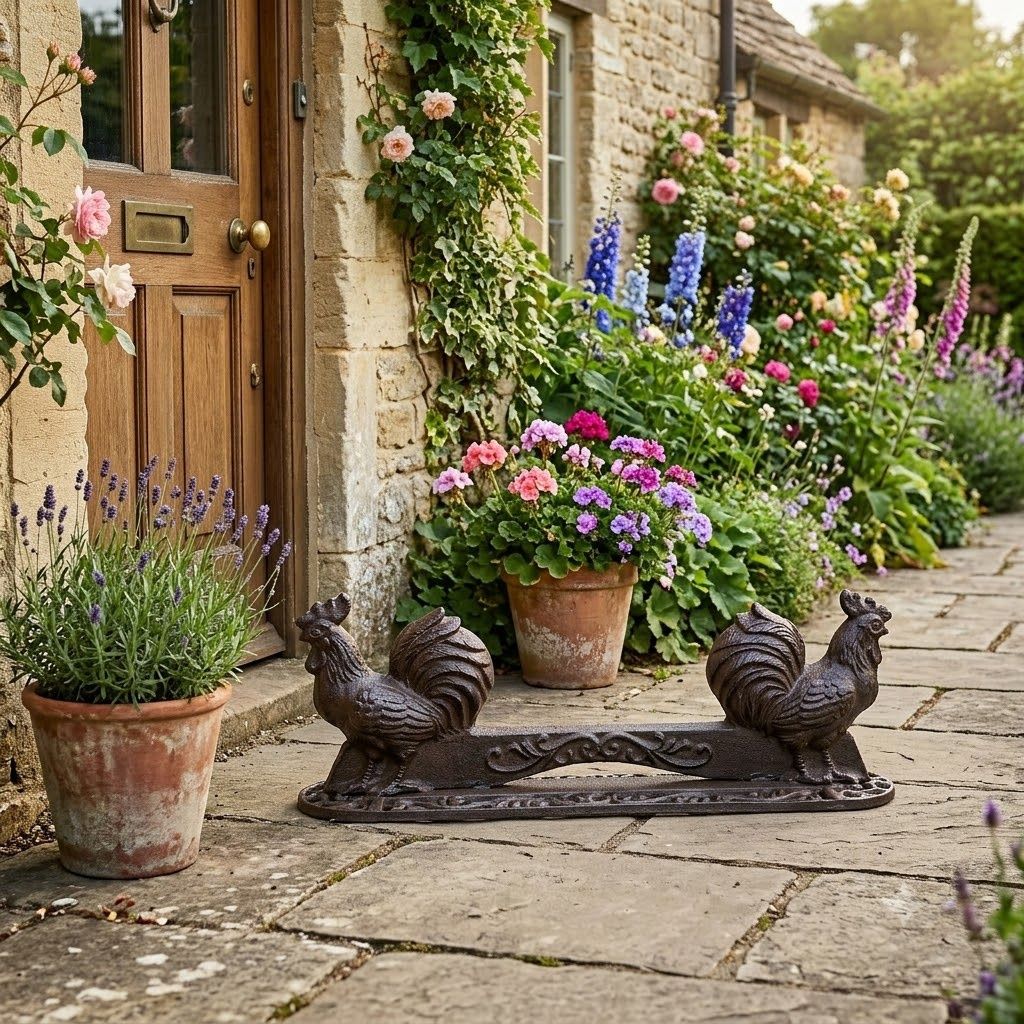 Cast Iron Rooster Boot Scraper