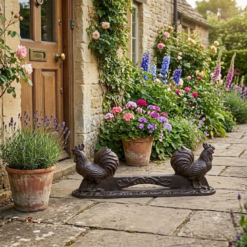 Cast Iron Rooster Boot Scraper