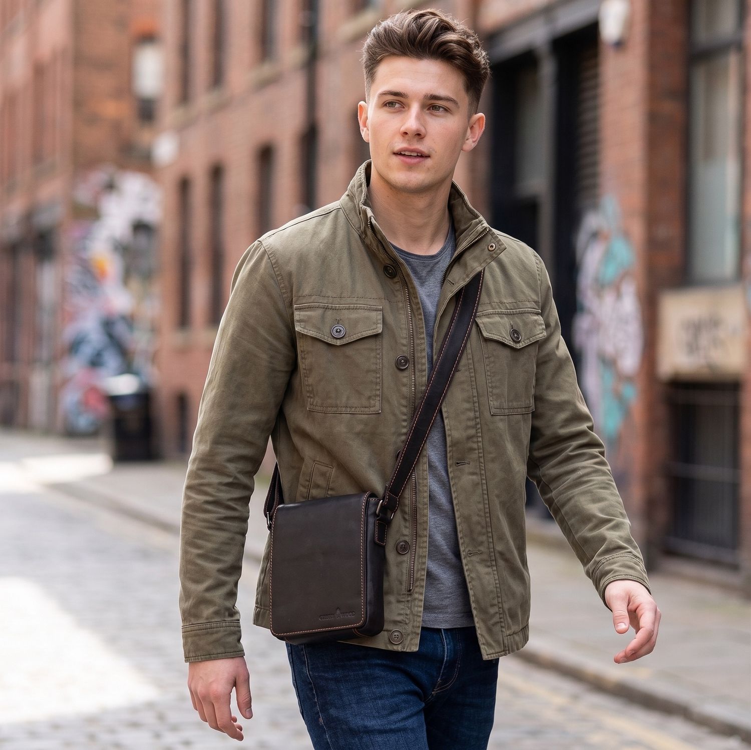 The Canterbury Brazilian Leather Cross Body Bag