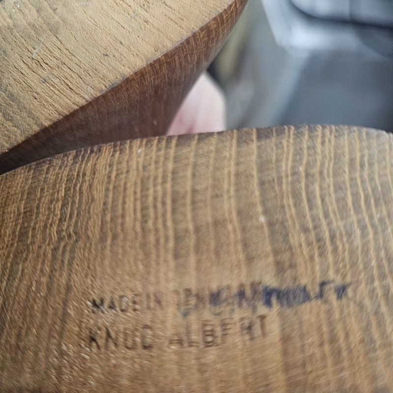 Authentic Signed Knud Albert Danish Modern Teak Moon Man Sculpture 1960s