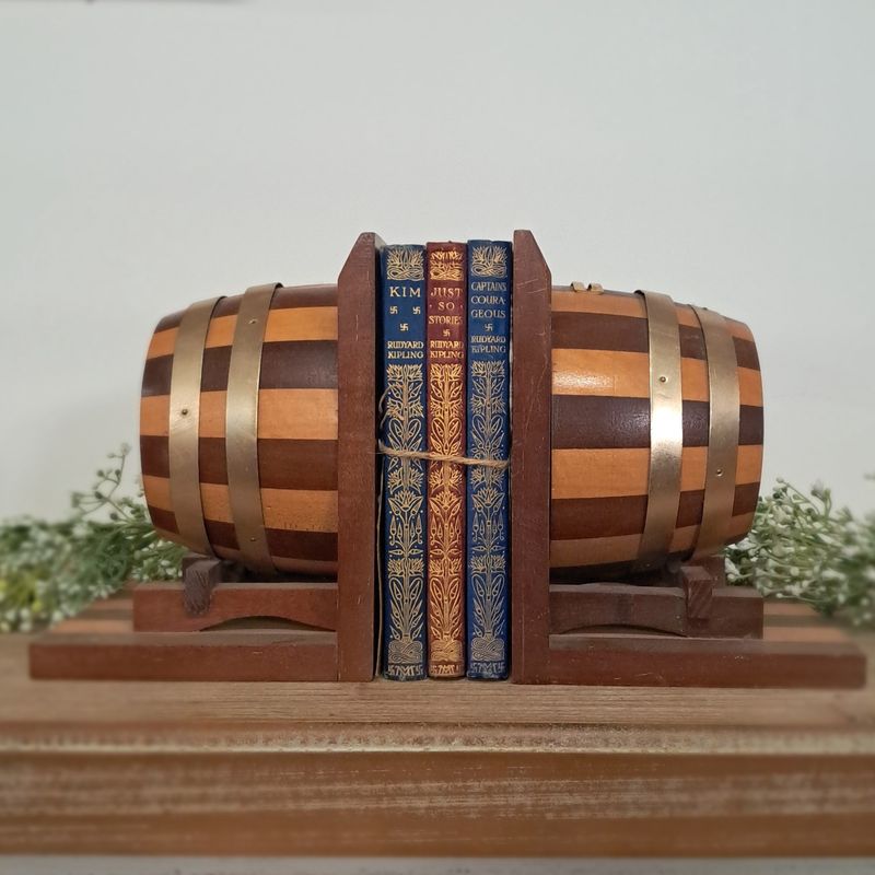 Barrel Bookends (Pair)