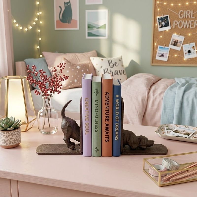Dachshund Dog Cast Iron Book Ends