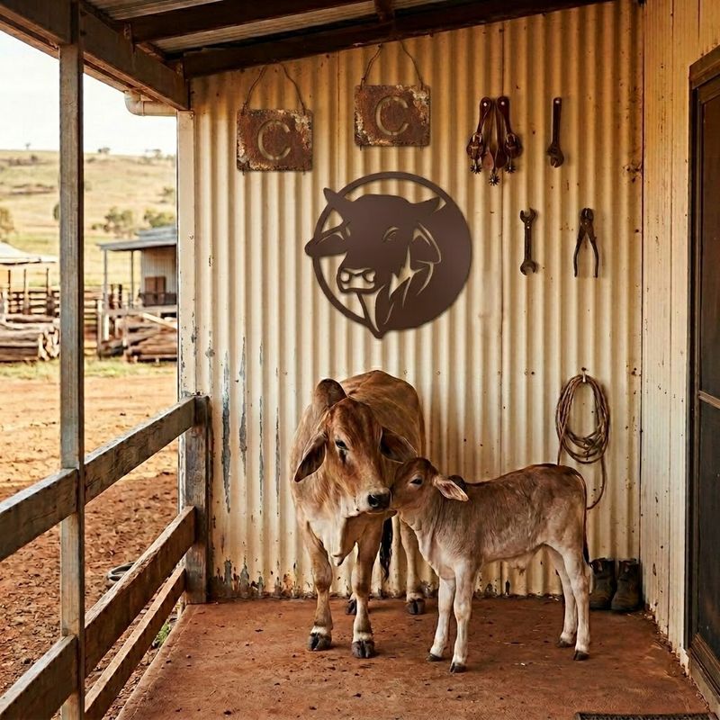 Brahman Bull Australian Made Metal Art