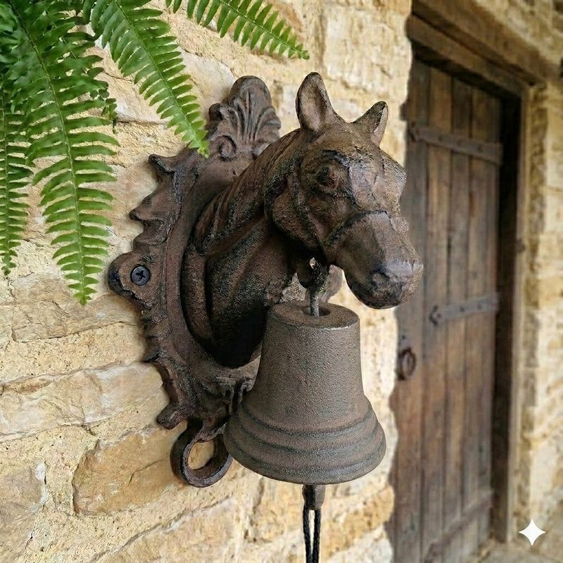 Cast Iron Horse Themed Doorbell