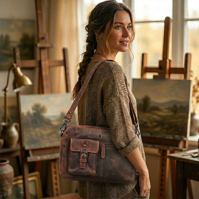 The Tourist Leather Shoulder Bag