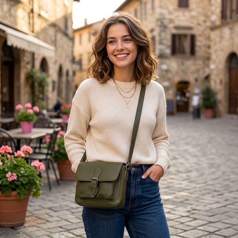 The Tiana Leather Cross Body Bag