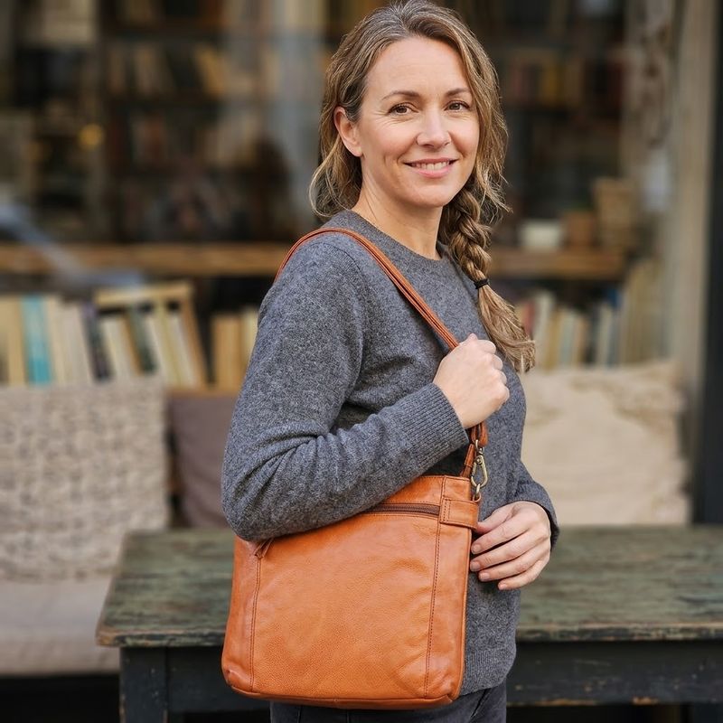 The Zoe Leather Shoulder Bag