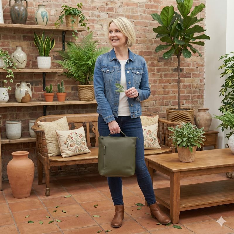 The Sophie Leather Laptop Backpack Shoulder Bag