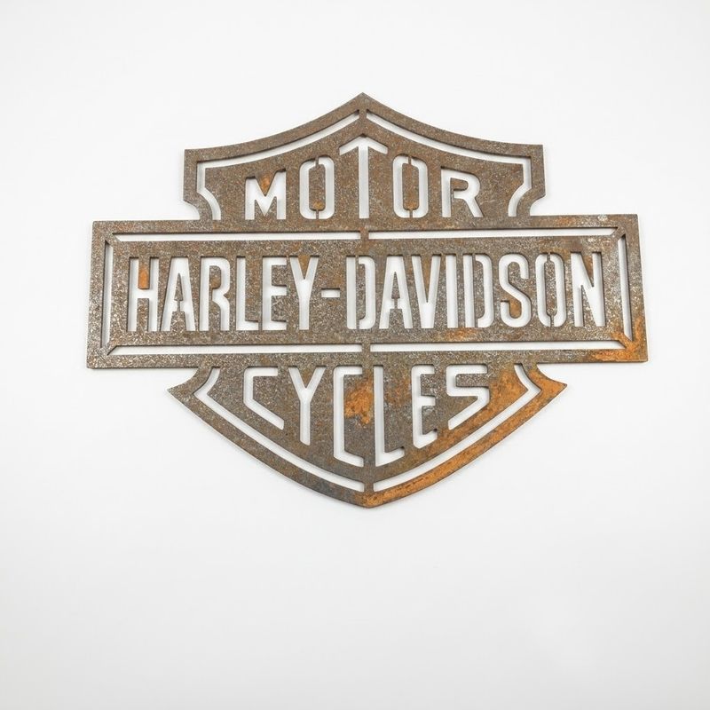 Harley Davidson Metal Art Sign Australian Made