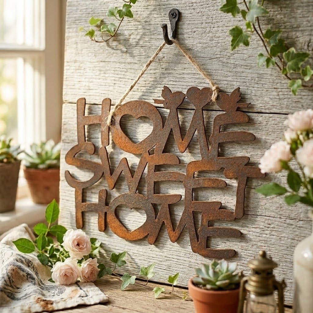 Home Sweet Home Tiny Wrens Hanging 20cm