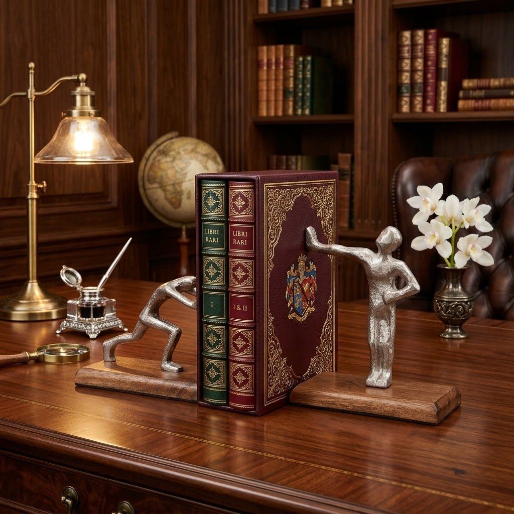 Leaning Men Cool Boys Bookends