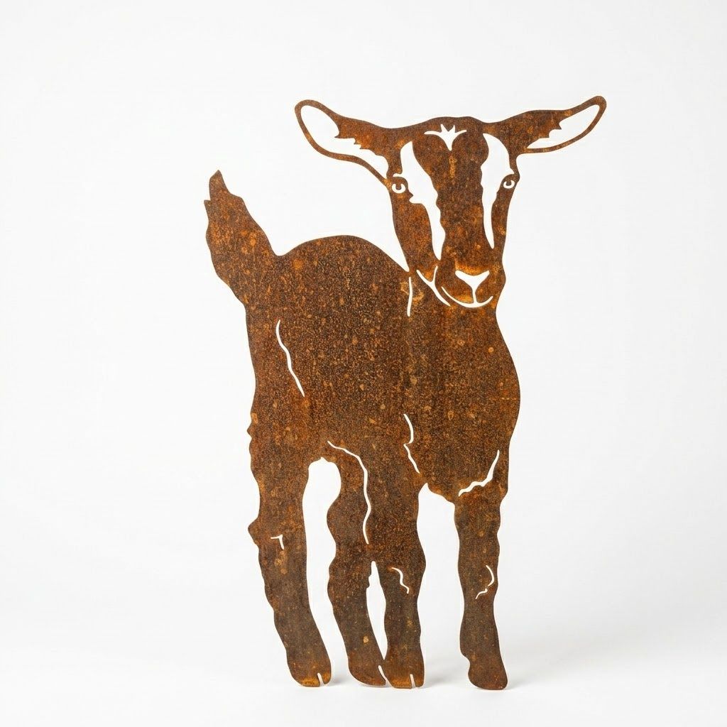 Goat Metal Art, Size: Kid/Baby