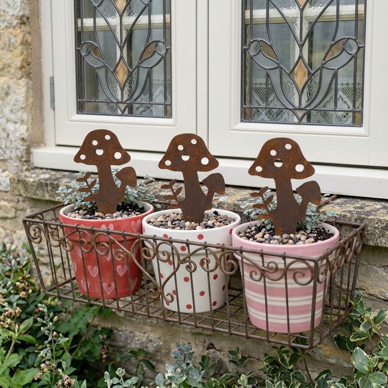 Rustic Mushroom Australian Made Metal Art