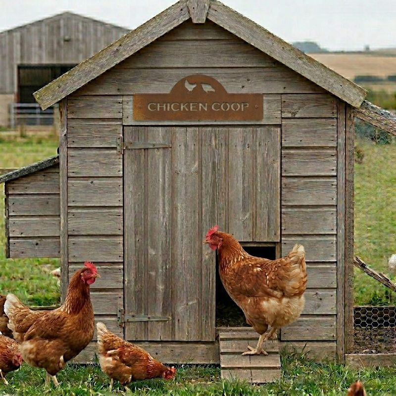Chicken Coop Metal Art Sign