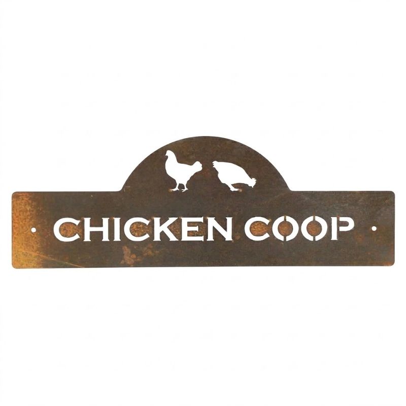 Chicken Coop Metal Art Sign