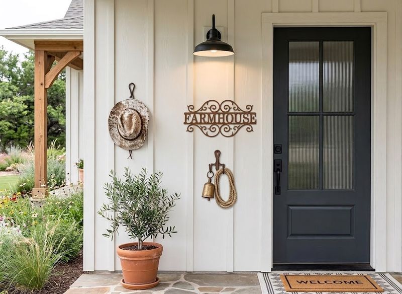 Lacework Farmhouse Metal Art Sign