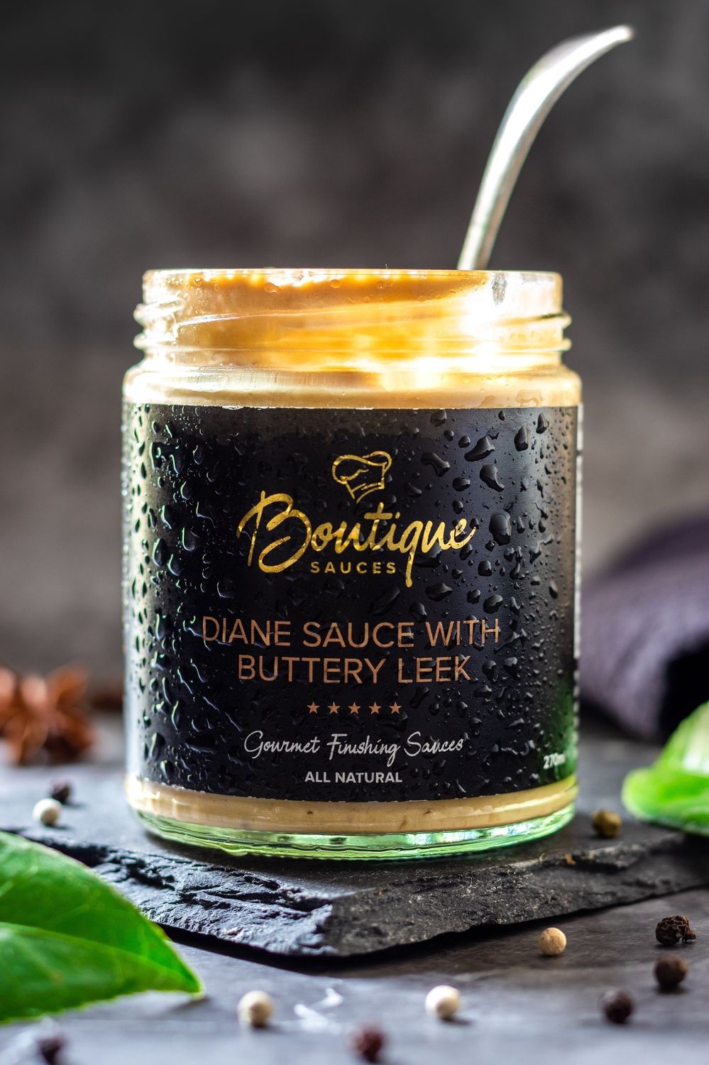 Boutique sauces, Type: Diane Sauce with Buttery Leek