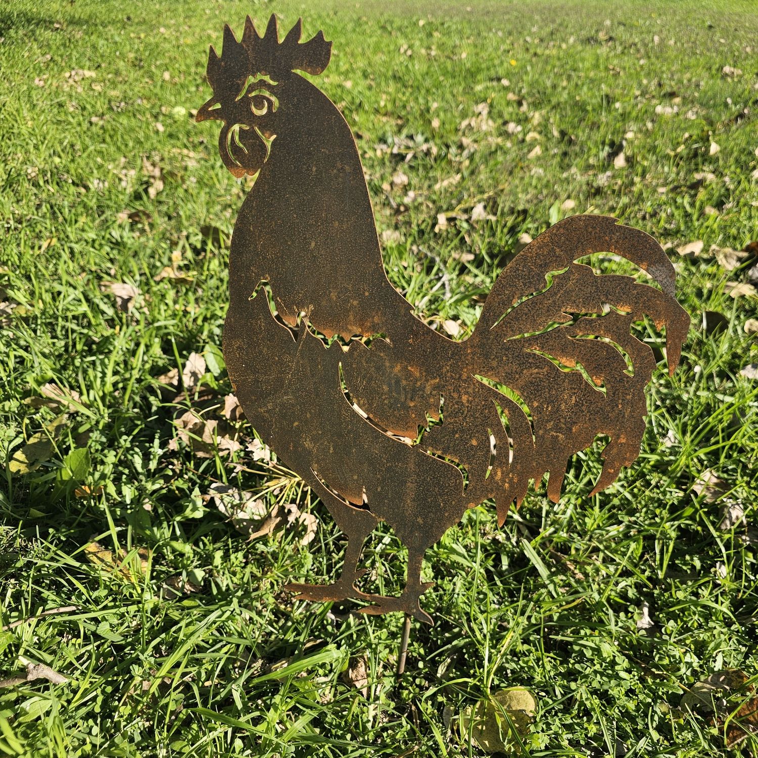 Fowl metal art, Type: Rooster