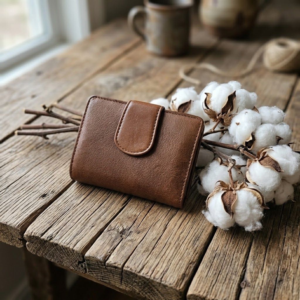 The Arlia Leather Ladies Wallet Cognac
