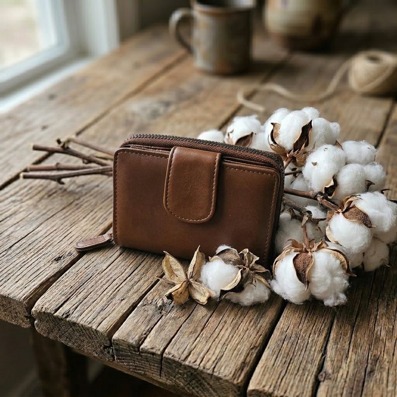 The Arlia Leather Ladies Wallet Cognac