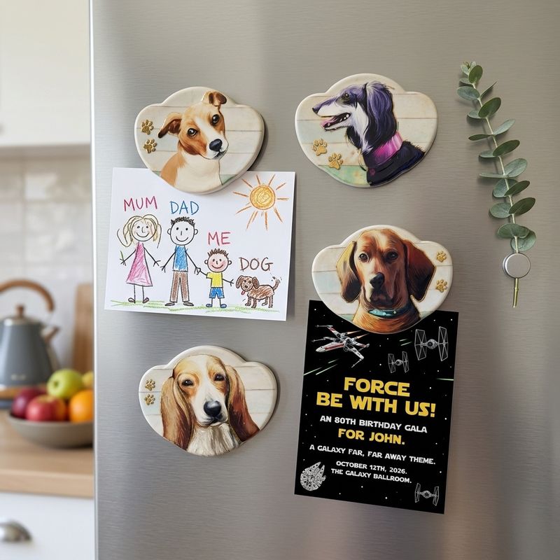 Dog Magnets S/4